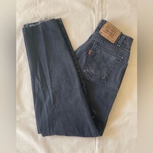 Levi’s Orange Tab 560 Loose Fit Tapered Leg Straight Jeans Black Women’s 29x34